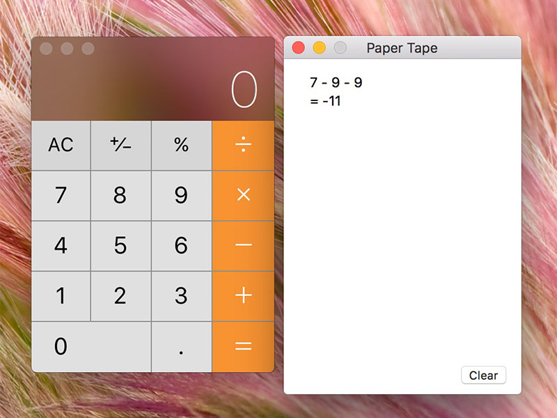 Kích hoạt Paper Tape trong Calculator